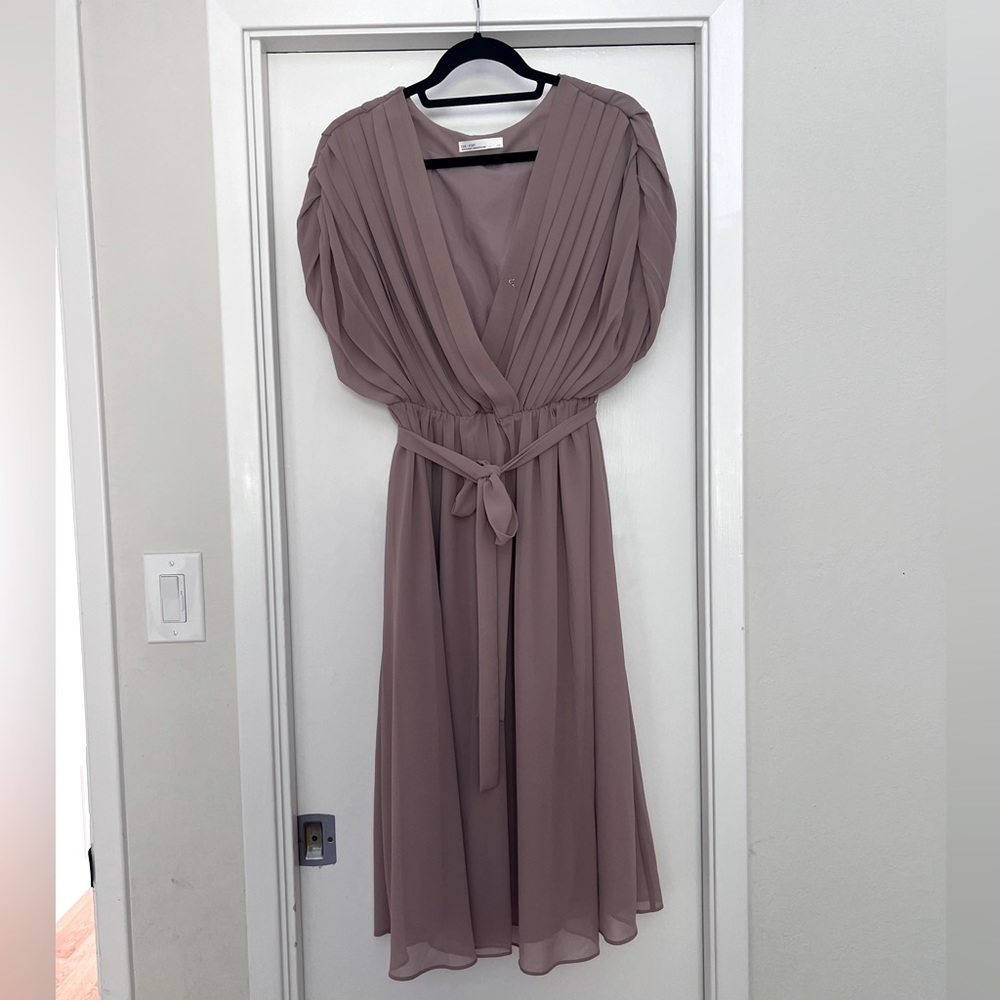 Oak + Fort Midi Short Sleeve Dress
